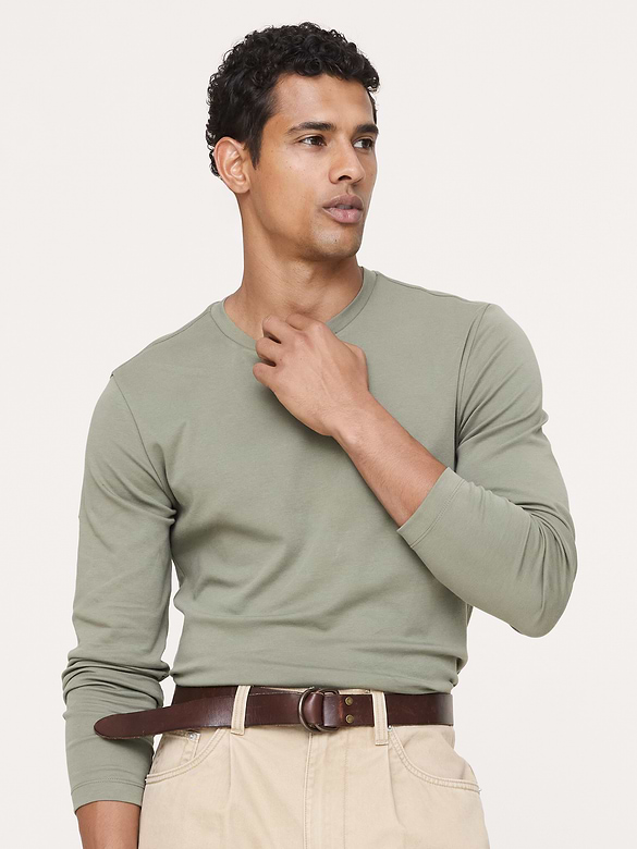 Luxury-Touch Long-Sleeve T-Shirt