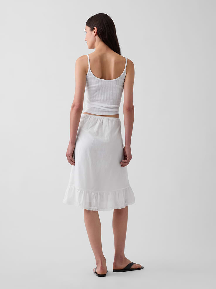 Image number 2 showing, Ruffle-Hem Easy Knee-Length Skirt