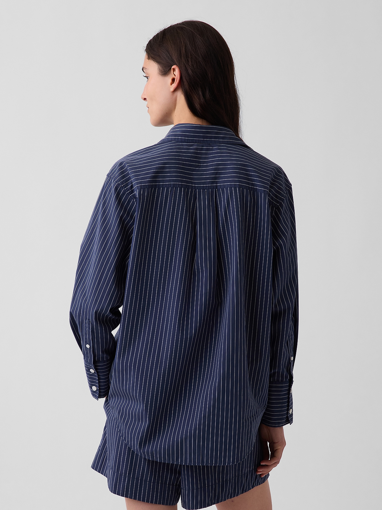 Organic Cotton Poplin Big Shirt | Gap