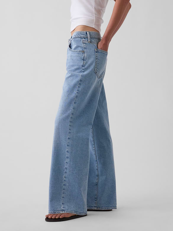 Low Rise Baggy Flare Jeans