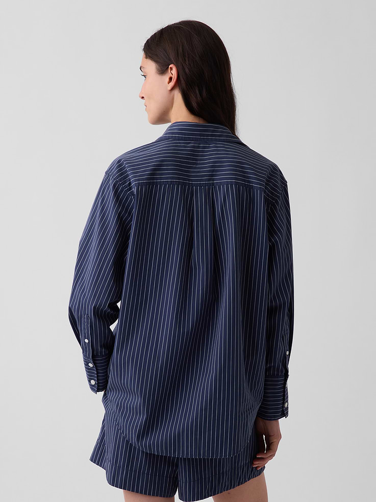 Image number 3 showing, Organic Cotton Poplin Big Shirt