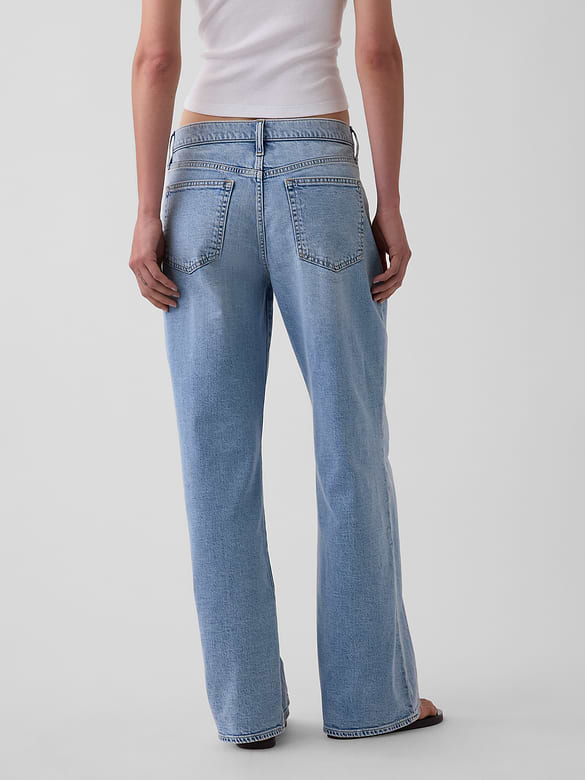 Low Rise Baggy Flare Jeans