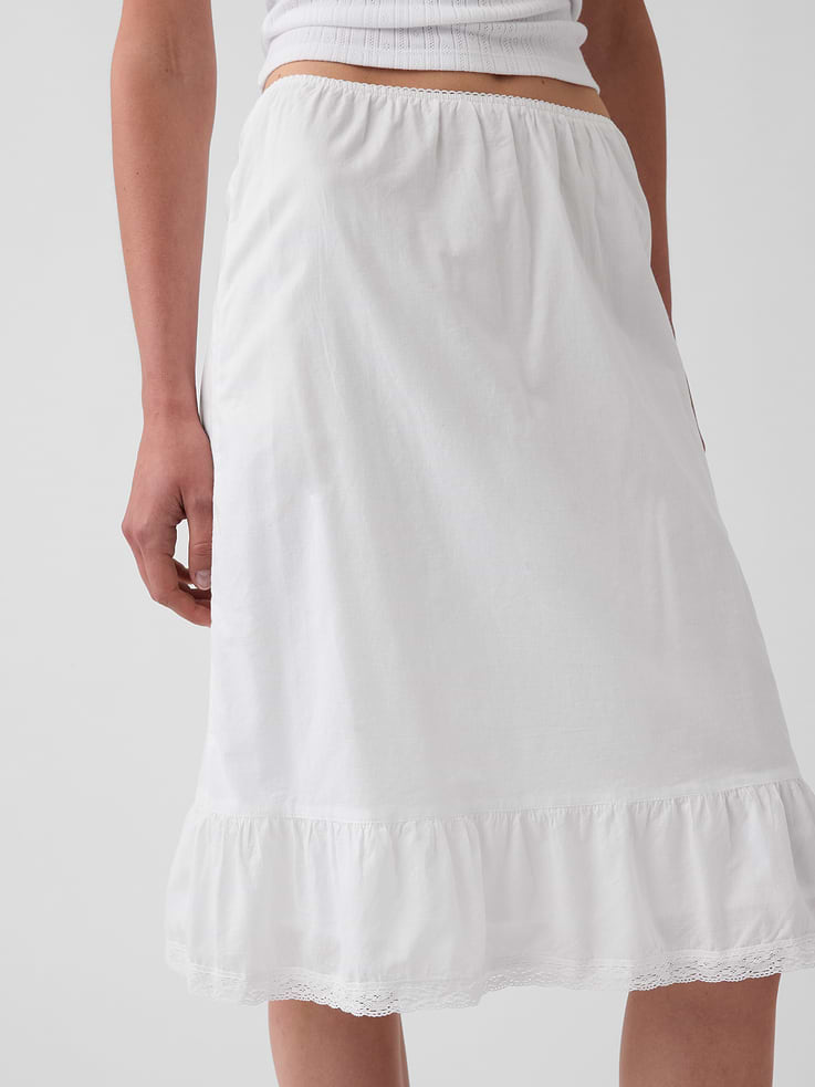 Image number 4 showing, Ruffle-Hem Easy Knee-Length Skirt
