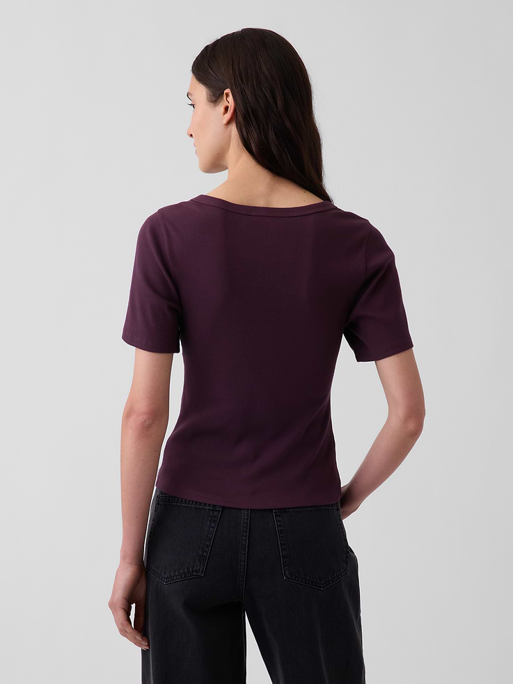 Image number 3 showing, Rib Scoop T-Shirt