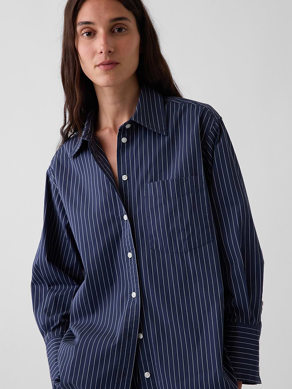Organic Cotton Poplin Big Shirt