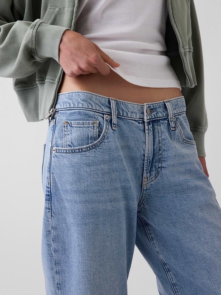 Image number 5 showing, Low Rise Baggy Flare Jeans