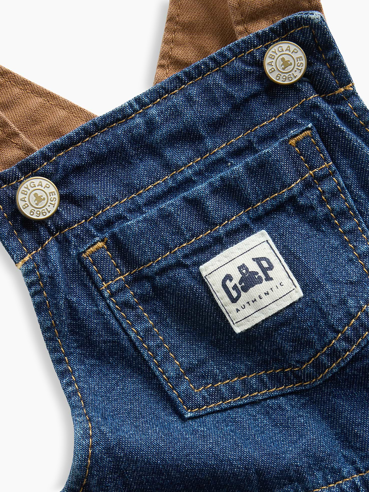 Image number 3 showing, Baby Denim Workwear Overalls