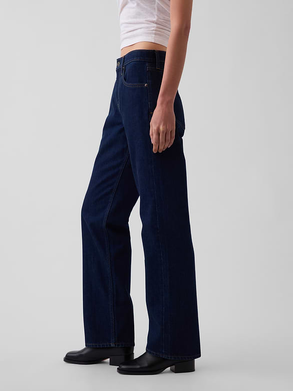 Mid Rise Straight Taper Jeans