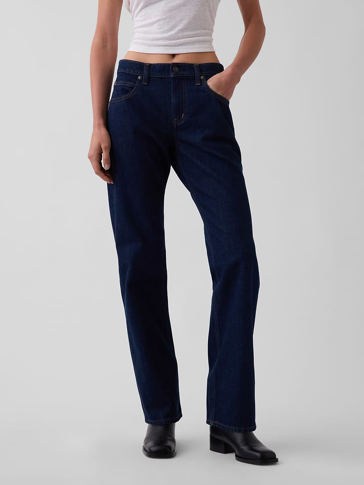 Image number 2 showing, Mid Rise Straight Taper Jeans
