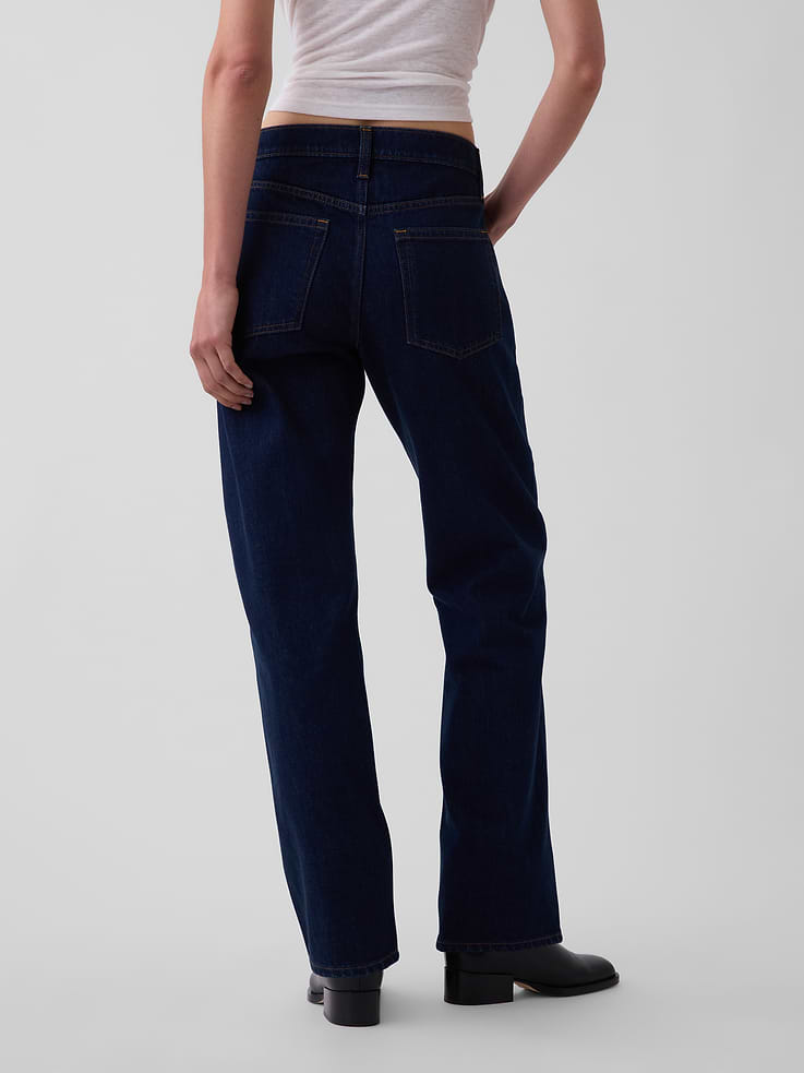 Image number 5 showing, Mid Rise Straight Taper Jeans