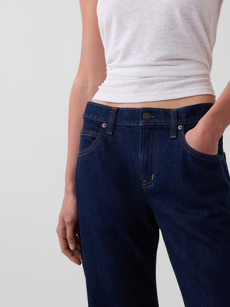 Image number 6 showing, Mid Rise Straight Taper Jeans