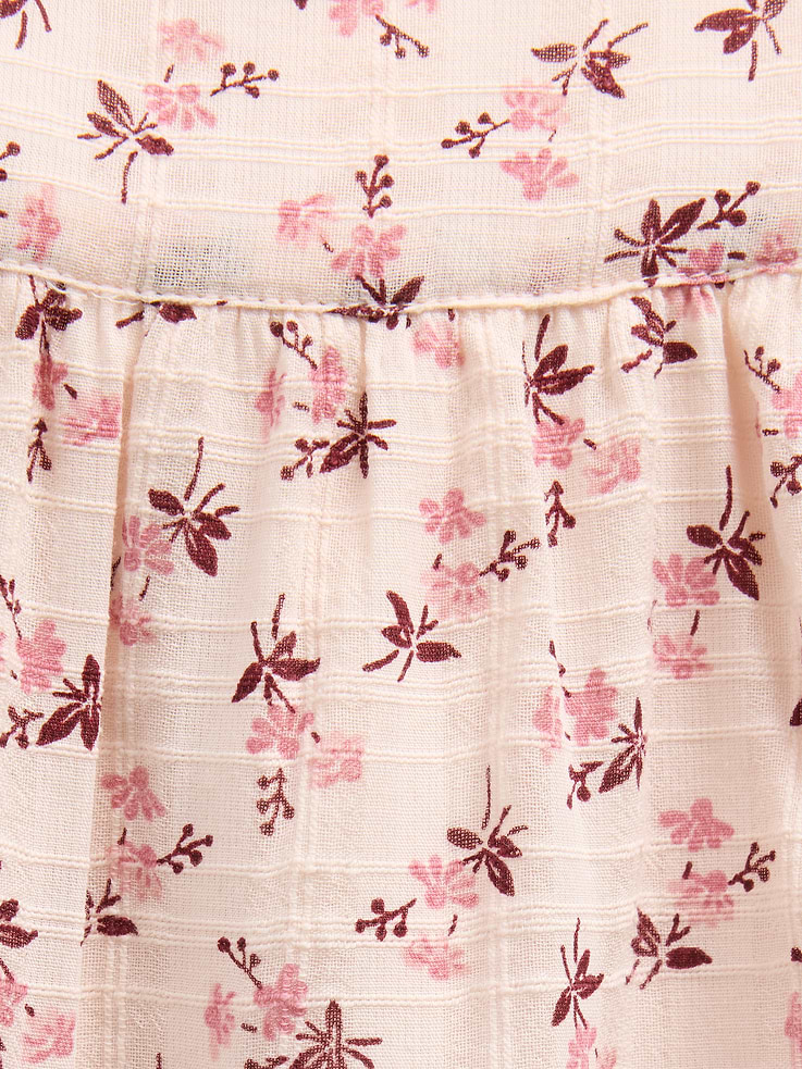 Image number 3 showing, Baby Floral Ruffle Overalls
