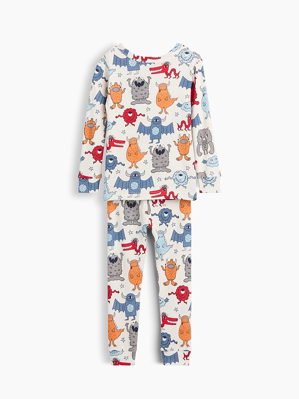 Baby & Toddler Organic Brushed Cotton Monsters PJ Set