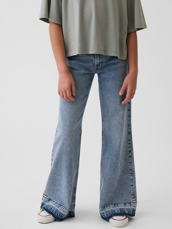 Kids Low Rise Relaxed Flare Jeans