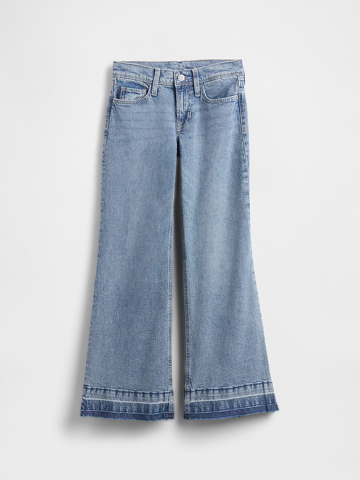 Image number 2 showing, Kids Low Rise Relaxed Flare Jeans