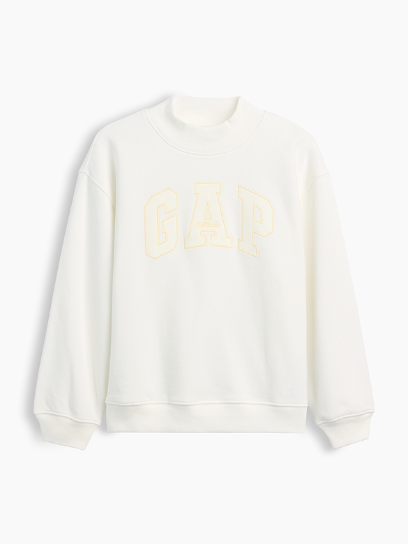 Kids VintageSoft Oversized Mockneck Logo Sweatshirt