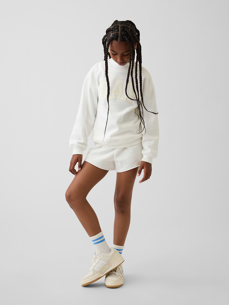 Image number 4 showing, Kids VintageSoft Oversized Mockneck Logo Sweatshirt
