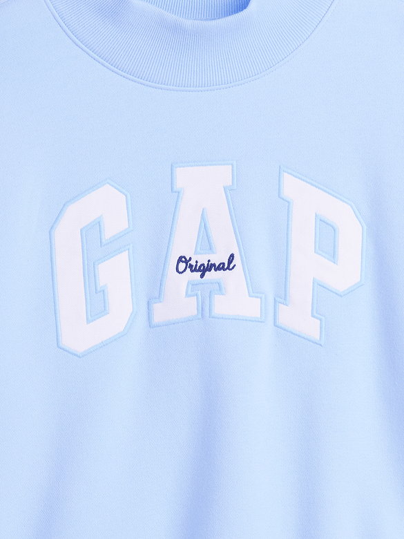 Kids VintageSoft Oversized Mockneck Logo Sweatshirt