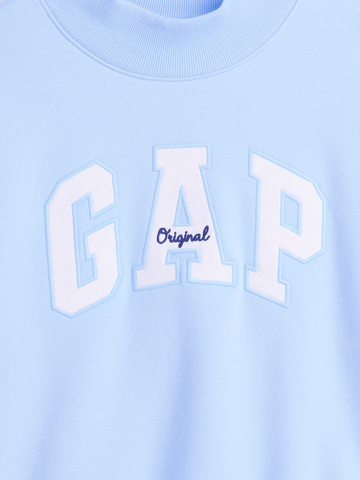 Image number 5 showing, Kids VintageSoft Oversized Mockneck Logo Sweatshirt