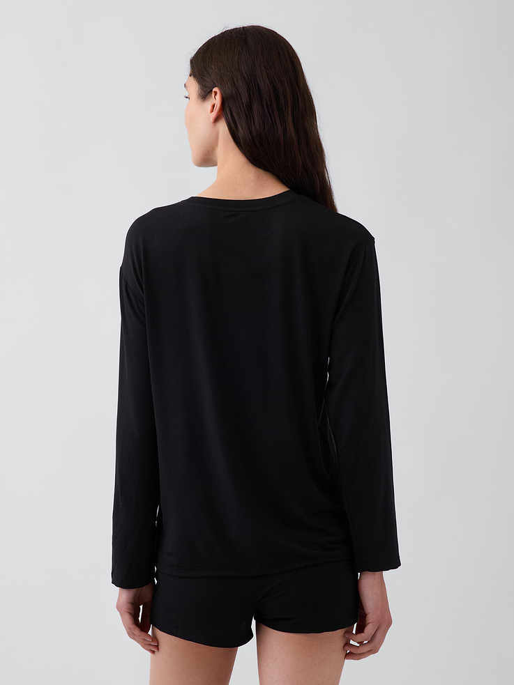 Image number 2 showing, SoftMade Modal Oversized PJ T-Shirt