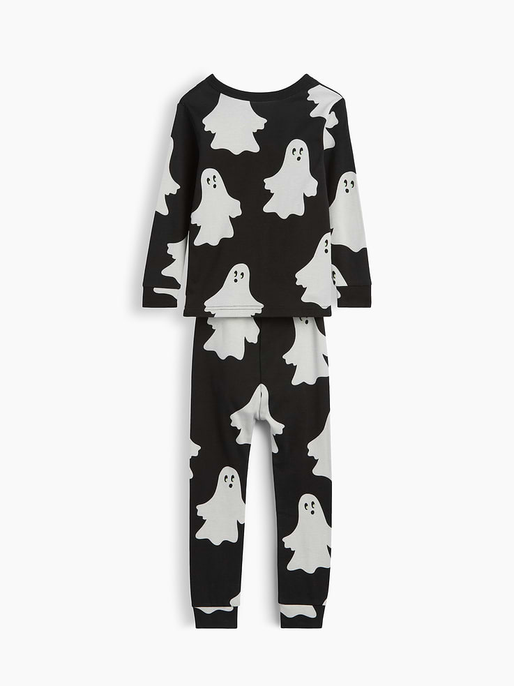 Image number 2 showing, Baby & Toddler Organic Brushed Cotton Ghost PJ Set