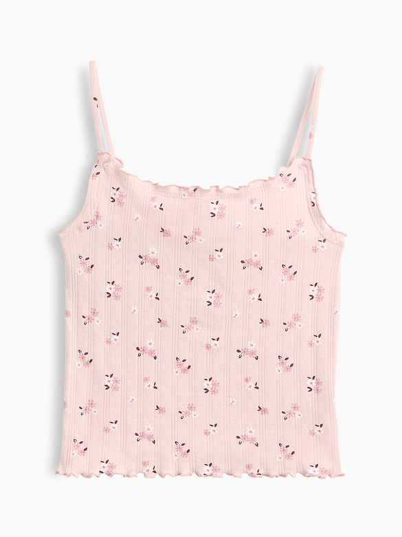 Kids Pointelle Rib Cami