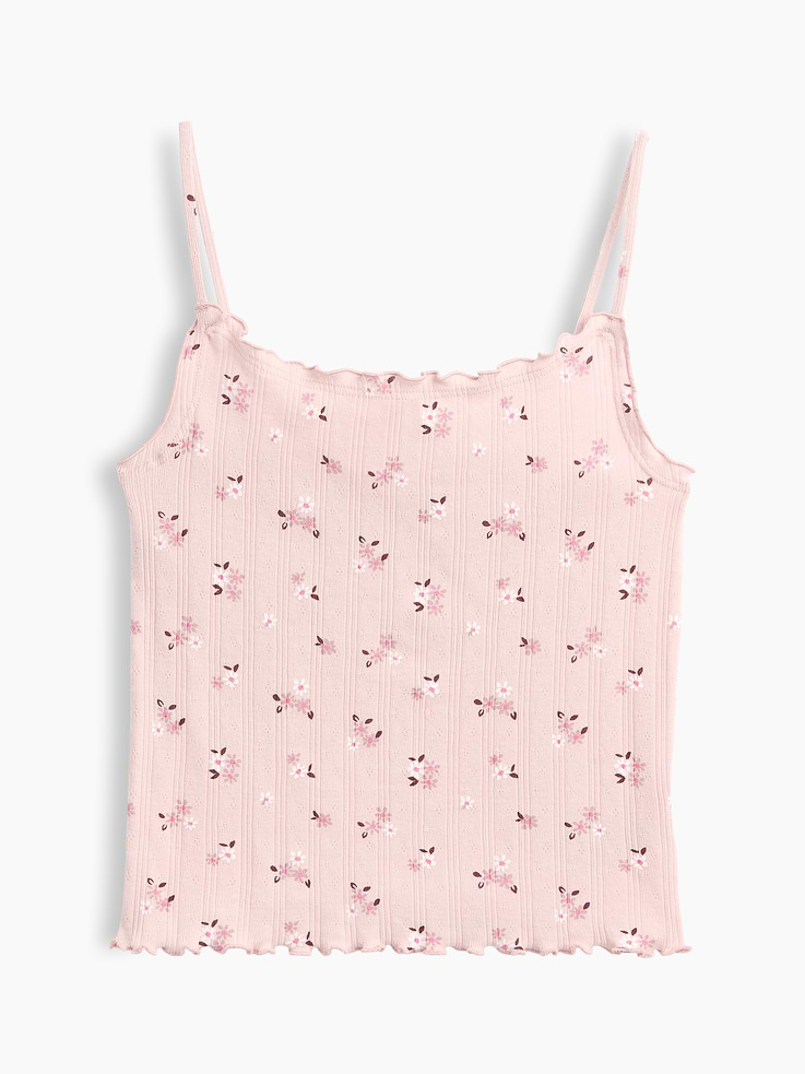 Image number 2 showing, Kids Pointelle Rib Cami