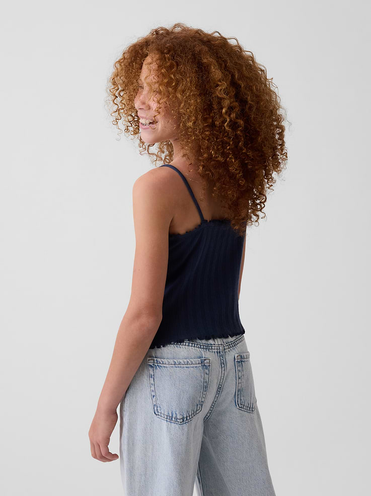Image number 3 showing, Kids Pointelle Rib Cami