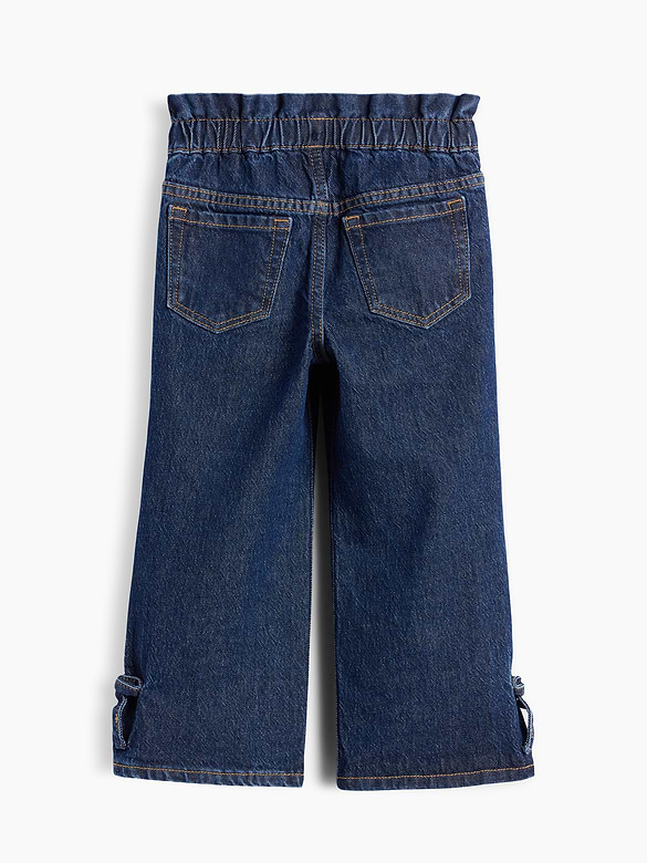 Baby & Toddler Bow Split-Hem Stride Jeans