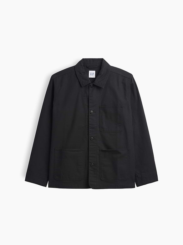 Relaxed Twill Chore Jacket