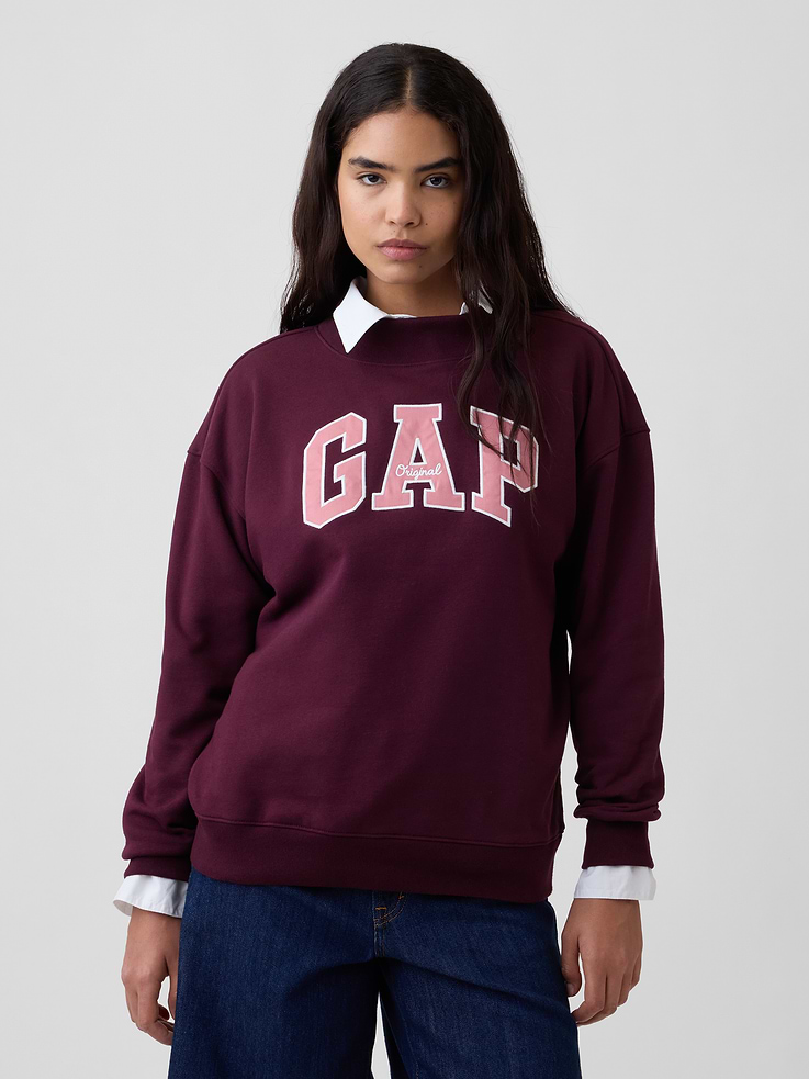 Image number 1 showing, Oversized Gap Logo Mockneck Tunic Sweatshirt