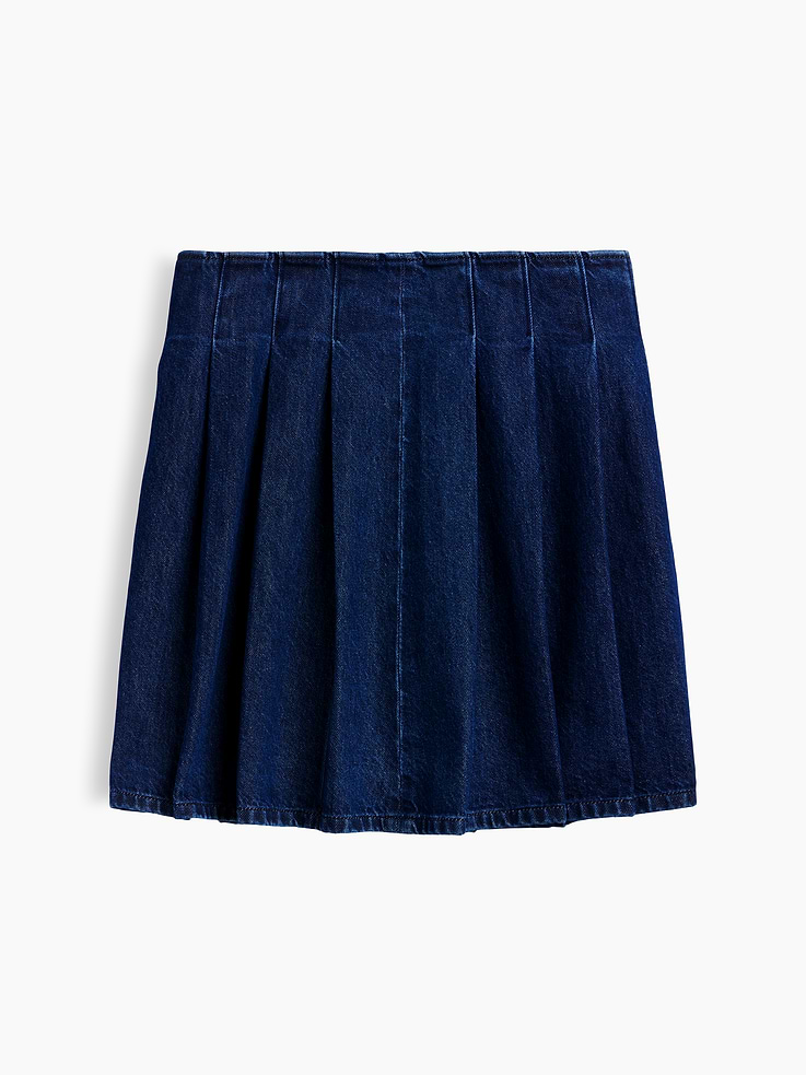 Image number 5 showing, Denim Pleated Mini Skirt