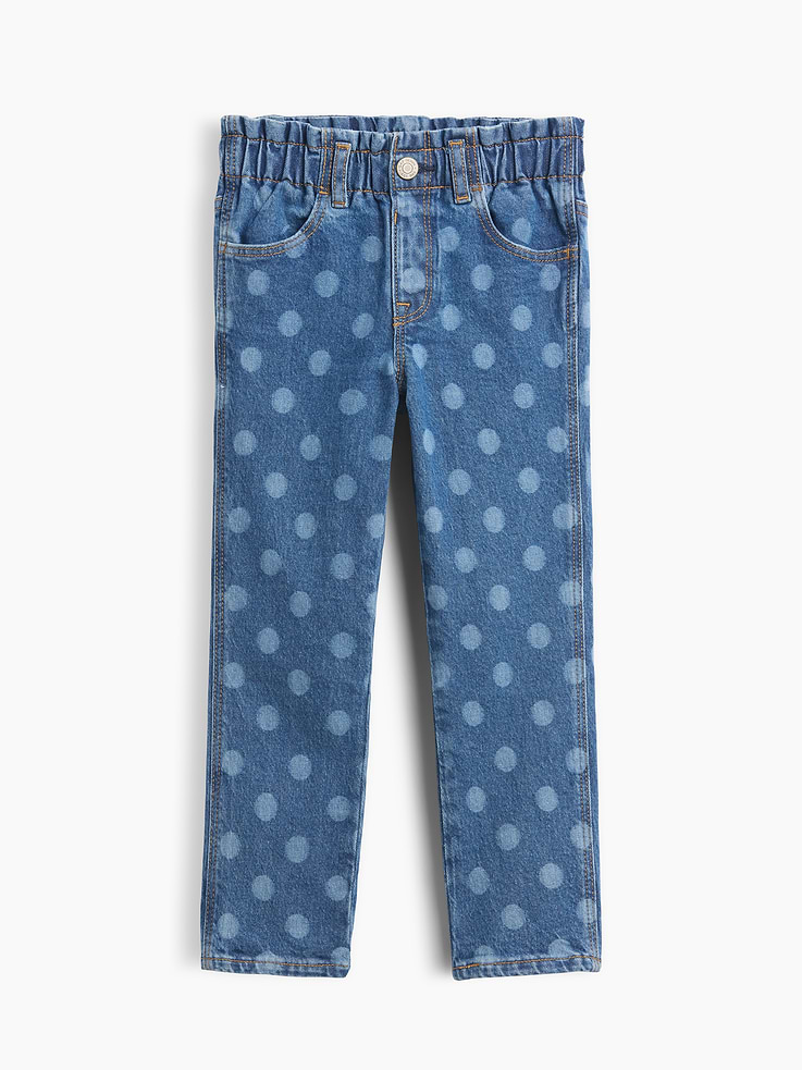Image number 1 showing, babyGap Print Paperbag Mom Jeans