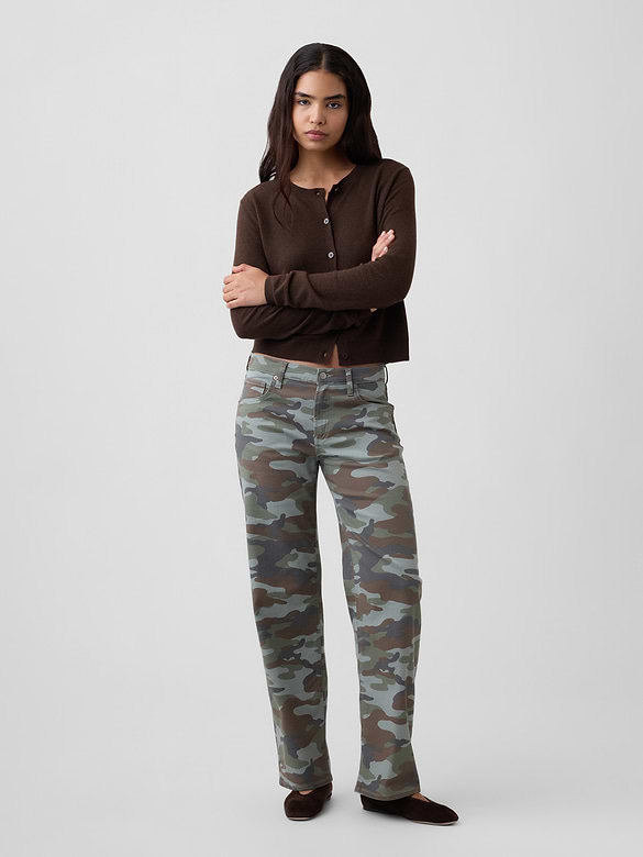 Low Rise Print '90s Loose Jeans
