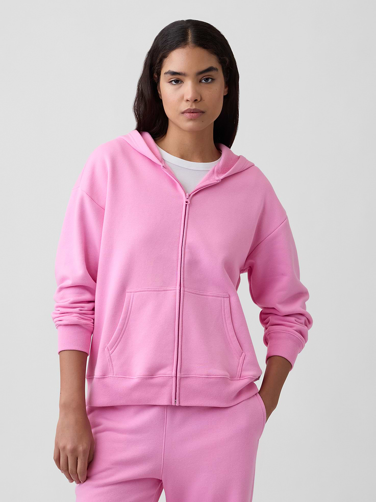 Image number 1 showing, Oversized Fleece Zip Hoodie