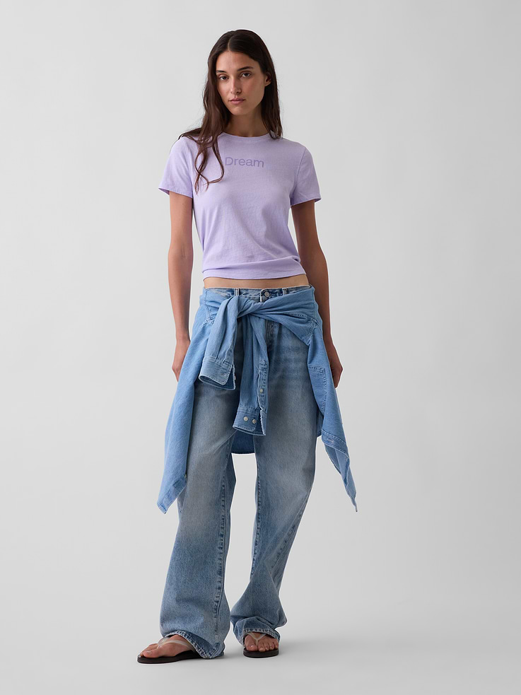 Image number 2 showing, 100% Cotton Authentic Shrunken Graphic T-Shirt