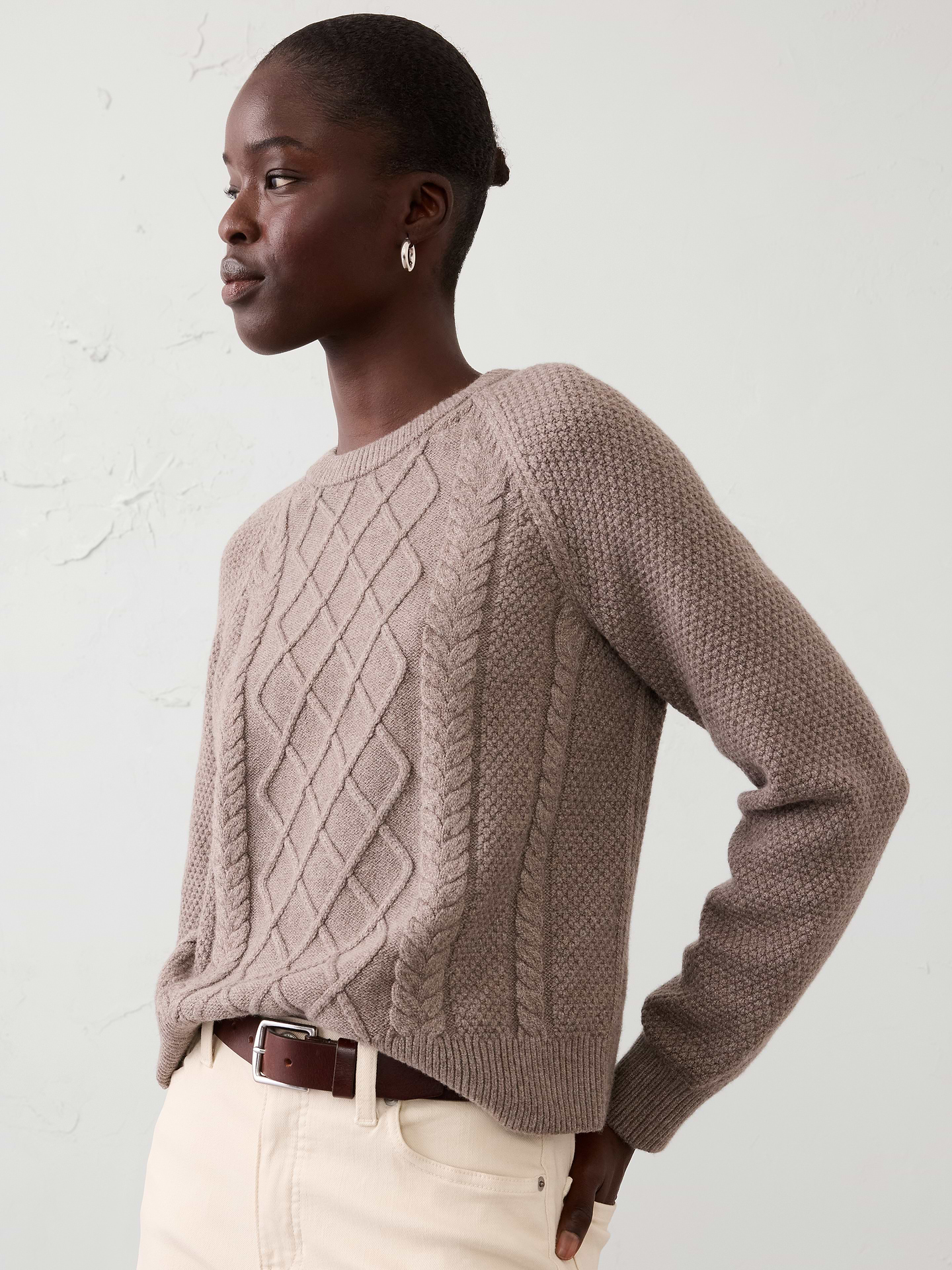 Image number 1 showing, Perfectly Soft Cable Sweater