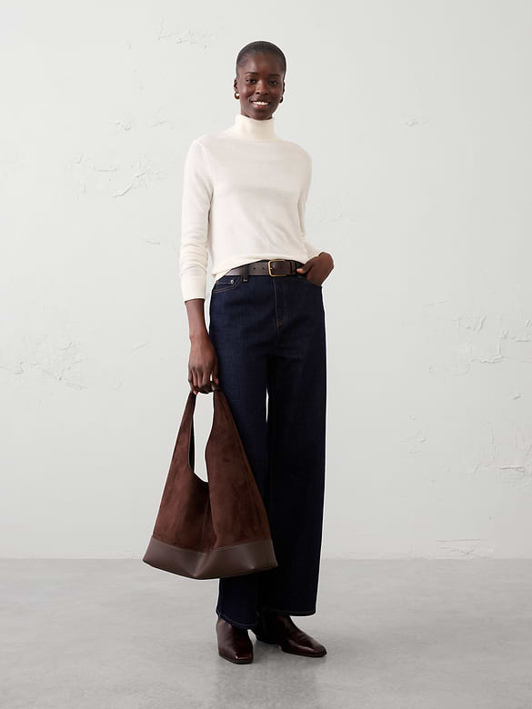 Merino Wool Turtle-Neck Sweater
