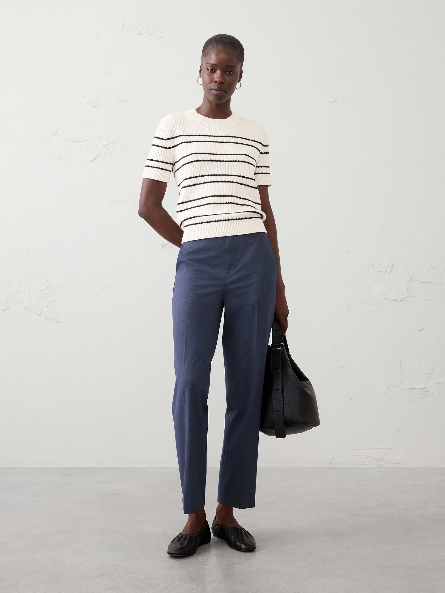 Image number 1 showing, Hayden Sculpted Stretch Tapered-Leg High-Rise Pant