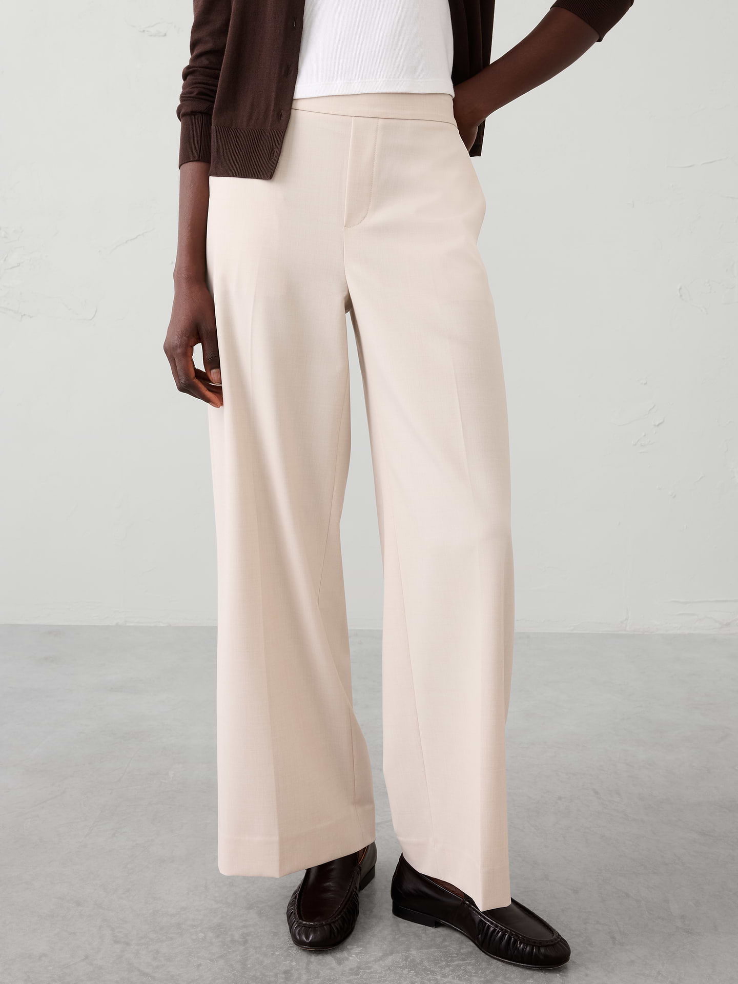 Image number 3 showing, Hayden Sculpted Stretch Wide-Leg High-Rise Pant