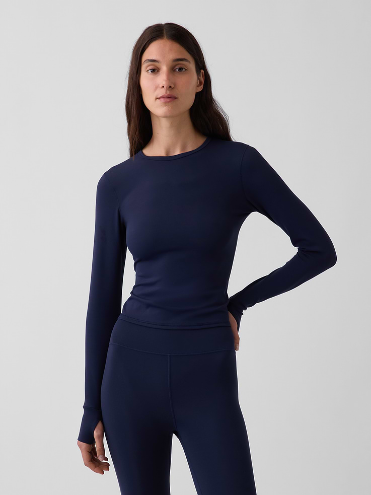 Image number 1 showing, GapFit Smooth Crewneck T-Shirt