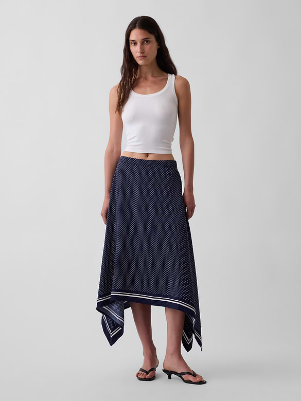 Handkerchief Maxi Skirt