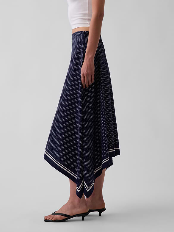 Handkerchief Maxi Skirt
