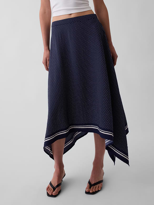 Handkerchief Maxi Skirt
