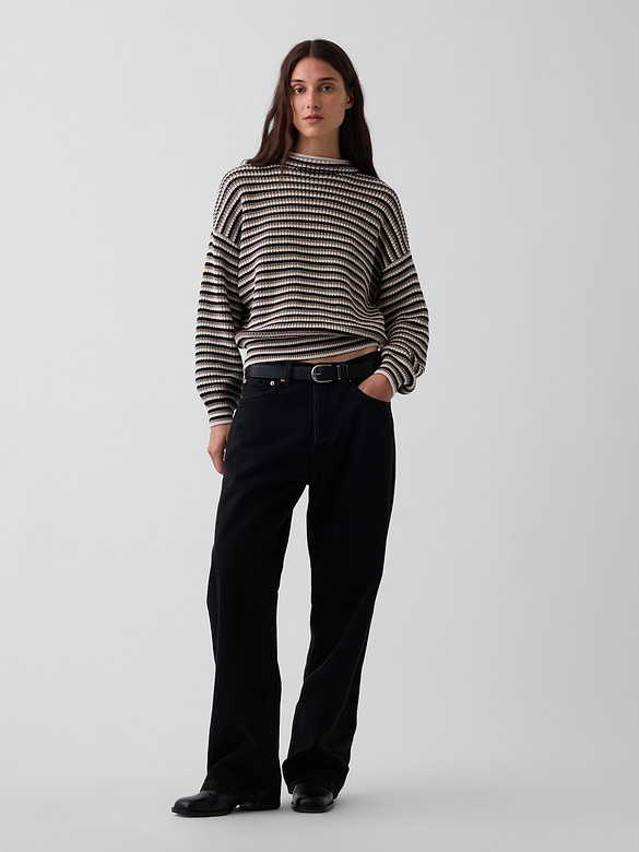 100% Cotton Oversized Rollneck Sweater