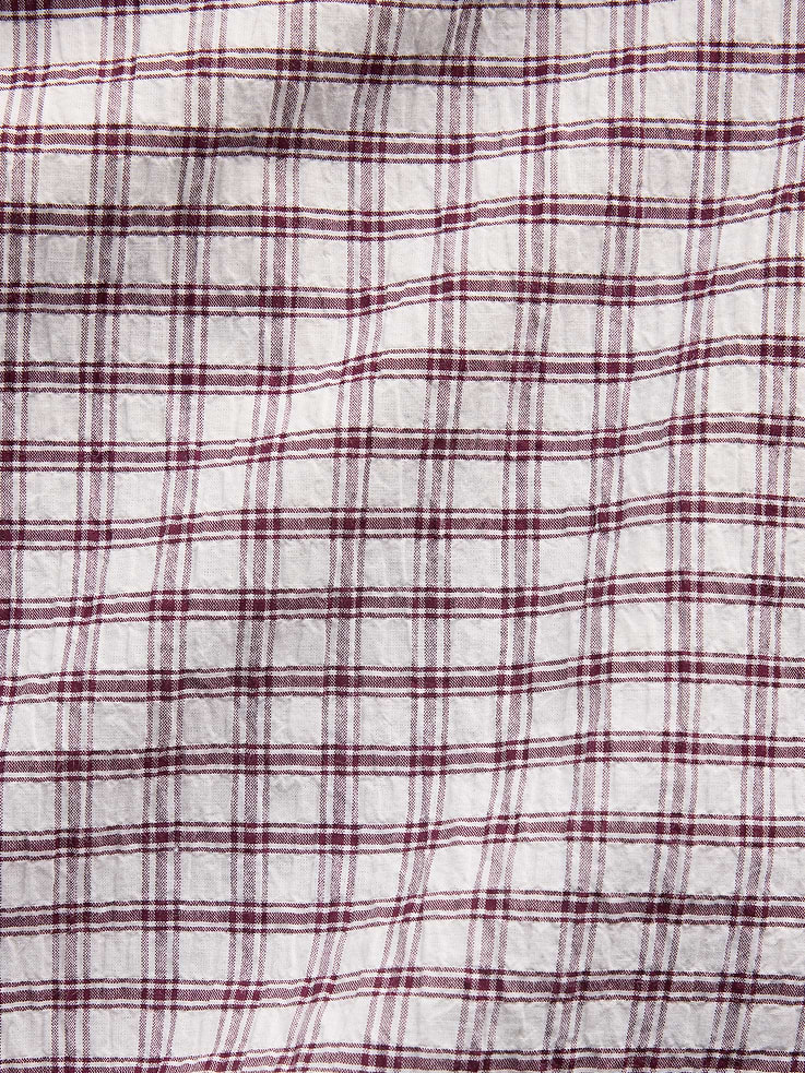Image number 4 showing, Seersucker Plaid Oversized Shirt