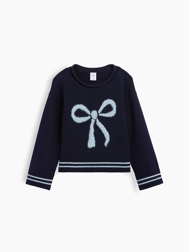 Image number 1 showing, Baby & Toddler Boxy Rollneck Sweater