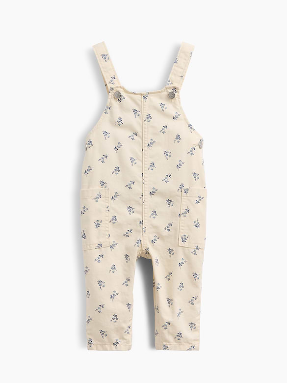 Baby Floral Print Overalls