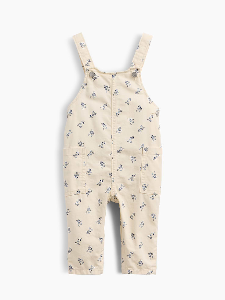 Image number 1 showing, Baby Floral Print Overalls