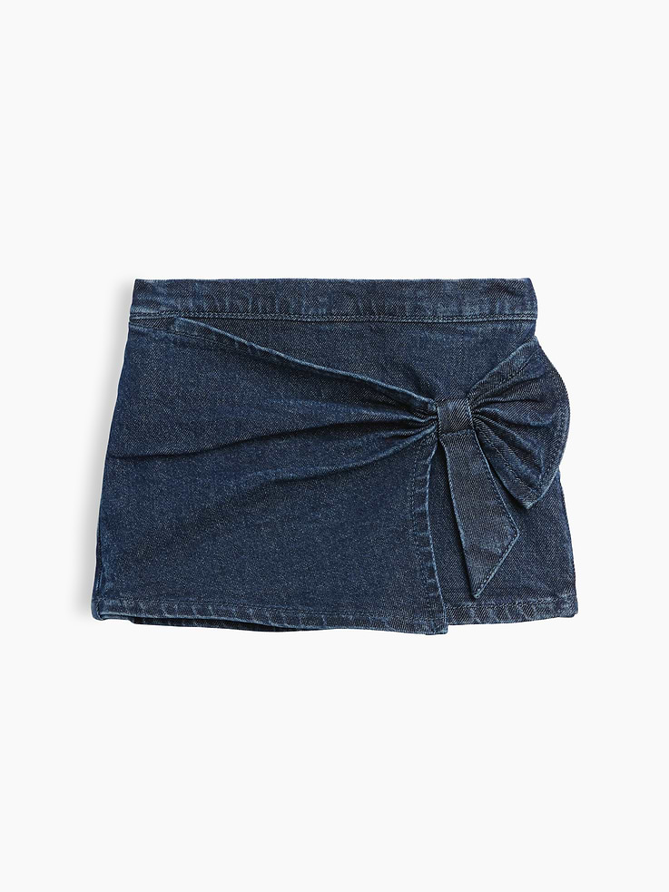 Image number 1 showing, Baby & Toddler Denim Bow Skort